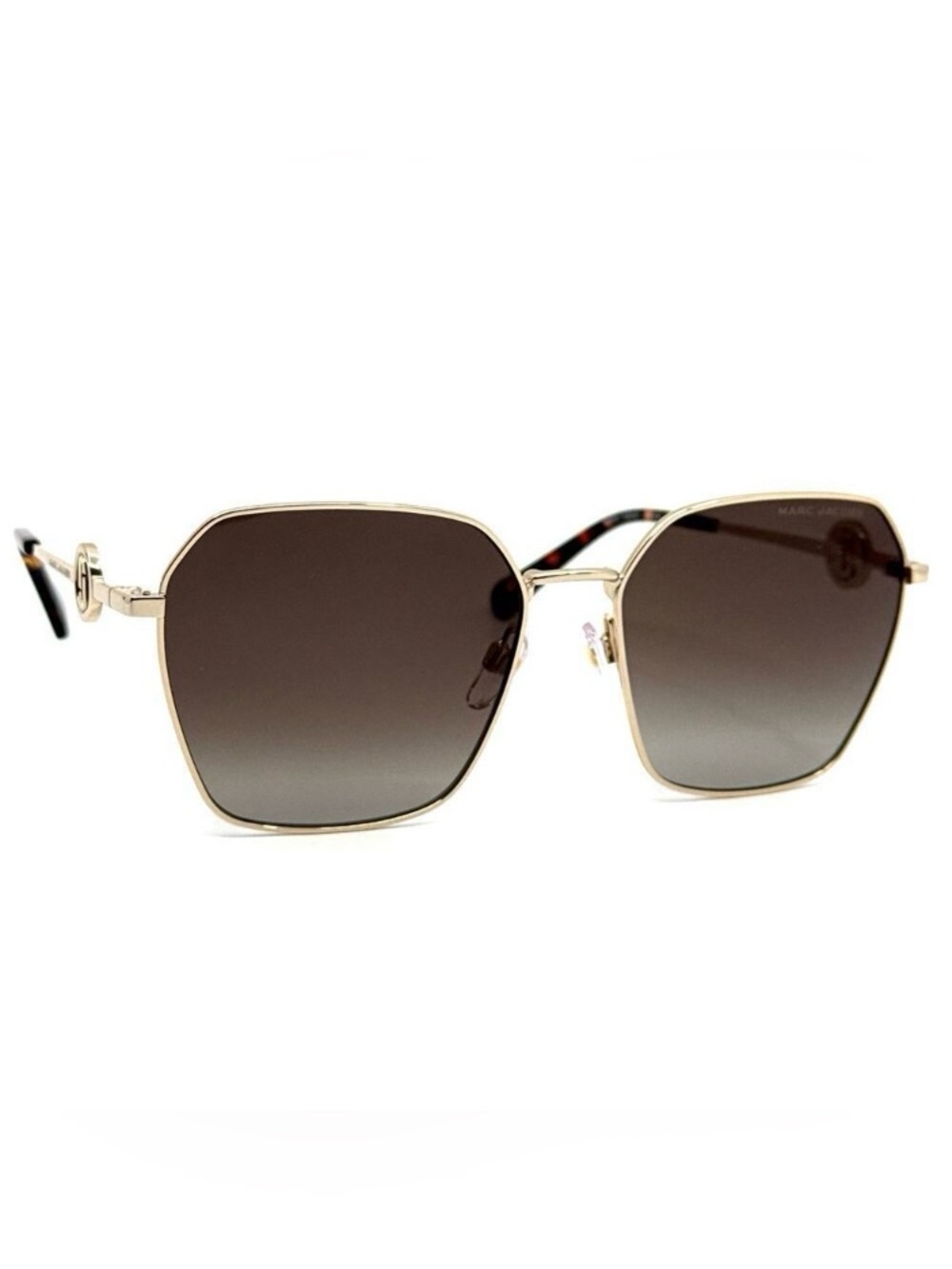 MARC JACOBS Sunglasses 729/S 06JHA Gold w/ Havana full rim square brown Gradient - Picture 10 of 15